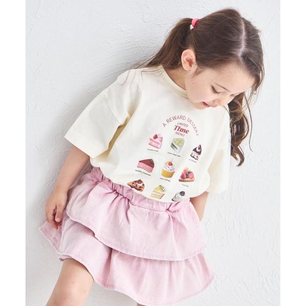 『タイムセール実施中』ZOZO問い合わせ番号:94790887ショップ:pairmanon，ペアマノンブランド:pairmanon，ペアマノン，coucou manon，ククゥ マノン商品名:スウィーツフォト ガールズTシャツカテゴリ:トッ...