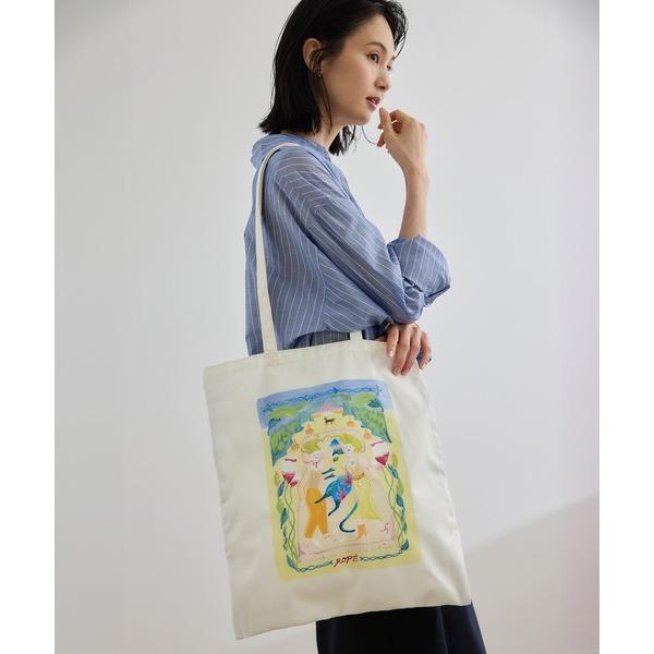 トートバッグ 「Kei Nagayama for ROPE'」イラスト入りトートバッグ「A4対応」 レディース