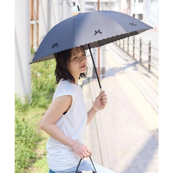 ZOZO問い合わせ番号:94884712ショップ:tutuanna，チュチュアンナブランド:tutuanna，チュチュアンナ商品名:[完全遮光100%]裾スカラップサテンリボン付き傘(晴雨兼用)カテゴリ:ファッション雑貨>長傘ブランド...