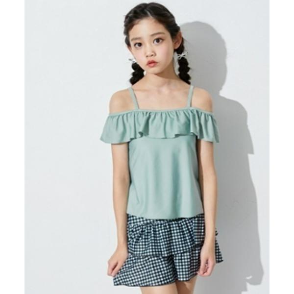 『タイムセール実施中』※このアイテムは返品・交換対象外商品です。ZOZO問い合わせ番号:94917816ショップ:nissen，ニッセンブランド:QUNTSTYLE，キュントスタイル商品名:オフショルダーセパレート水着（女の子　水着）カテゴ...