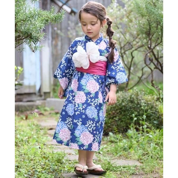 『セール実施中』ZOZO問い合わせ番号:94952665ショップ:petit main，プティマインブランド:petit main，プティマイン商品名:紫陽花浴衣カテゴリ:水着/着物・浴衣>浴衣ブランド品番:9652613素材:本体：...