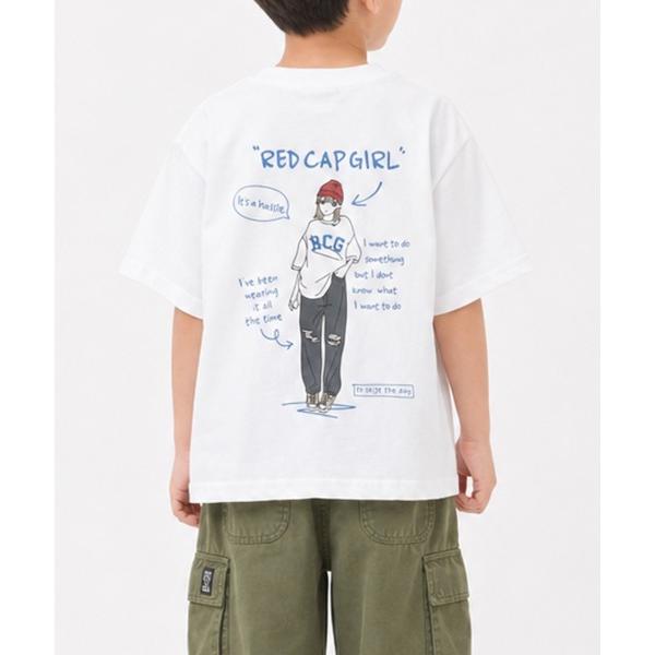 tシャツ 「30」「RedCapGirl/レッドキャップガール」アソートイラスト ドロップショルダー 半袖Tシャツ キッズ キッズ 子供服