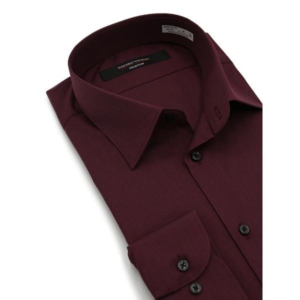 ZOZO問い合わせ番号:95153178ショップ:HARUYAMA，ハルヤマブランド:HARUYAMA，ハルヤマ商品名:【形態安定】セミワイド  長袖 ワイシャツ ダークカラー ワイン/ブラックカテゴリ:トップス>ビジネスシャツブラン...