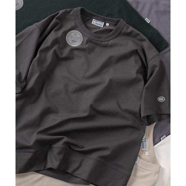 アロハシャツ tシャツ 「71」「DISCUS/ディスカス」USAコットンブレンド オーバルワッペン ワンポイント刺繍＆ピスネームタグデザイン 半袖スウェットTシ…