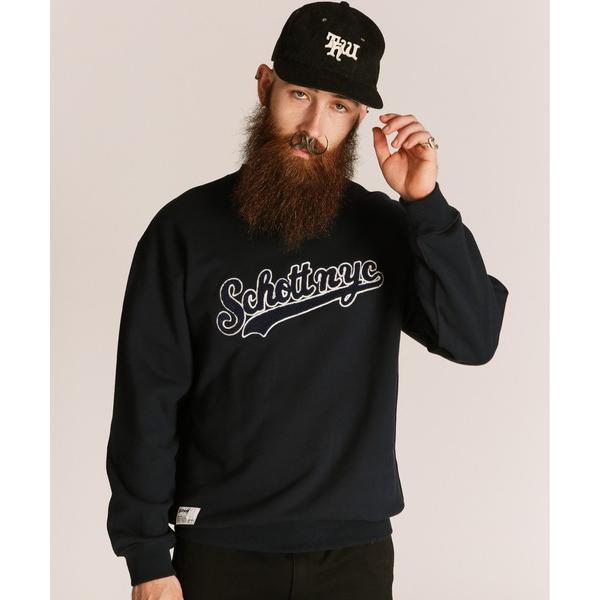 トレーナー スウェット Schott/ショット/SCRIPT CREW SWEAT/スクリプト クルースウェット メンズ レディース