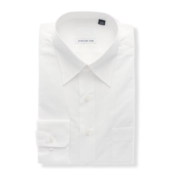 『タイムセール実施中』ZOZO問い合わせ番号:95287043ショップ:SUIT SQUARE，スーツスクエアブランド:SUIT SQUARE，スーツスクエア商品名:長袖ワイシャツ 形態安定 ストレッチ RENU レギュラーカラー 白無地 ...