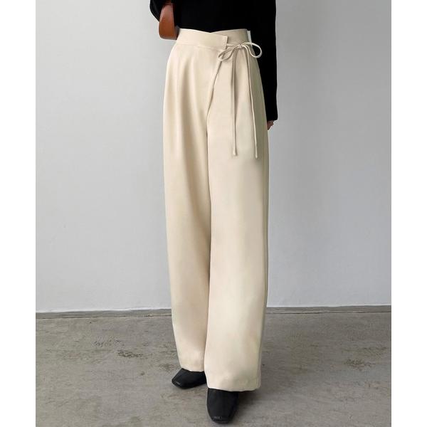 『タイムセール実施中』ZOZO問い合わせ番号:95348163ショップ:JUNOAH，ジュノアブランド:callautia，カラウティア商品名:薄手ラップリボンスラックスパンツ（裏地無し）カテゴリ:パンツ>スラックスブランド品番:fr...