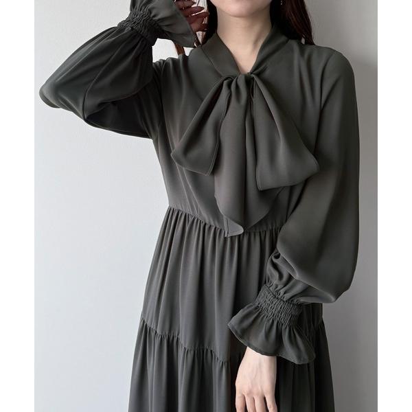 『タイムセール実施中』ZOZO問い合わせ番号:95380621ショップ:JUNOAH，ジュノアブランド:mipiarl，ミピアール商品名:ボウタイティアードワンピースカテゴリ:ワンピース/ドレス>ワンピースブランド品番:fryo045...