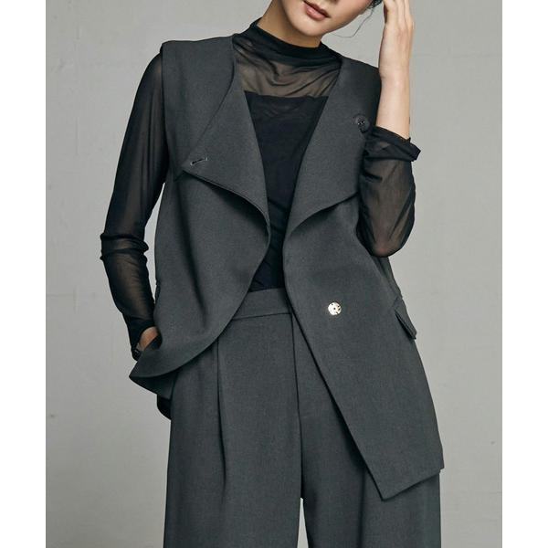 『タイムセール実施中』ZOZO問い合わせ番号:95380696ショップ:GIRL，ガールブランド:LOWO，ロワ，Flolia，フロリア商品名:アシンメトリーベスト ワイドパンツ セットアップ スーツ フォーマル セレモニー 卒業式 卒園式...