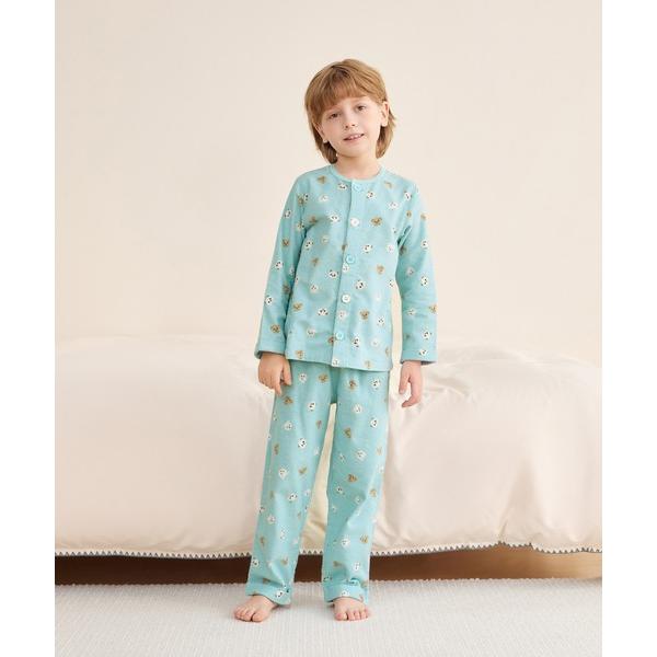 ZOZO問い合わせ番号:95382431ショップ:Combi mini，コンビミニブランド:combimini，コンビミニ商品名:おなか安心ボタン付きやわらかネル起毛丸首長袖前開きパジャマ（くま・クラシックカー）カテゴリ:ルームウェア&gt...