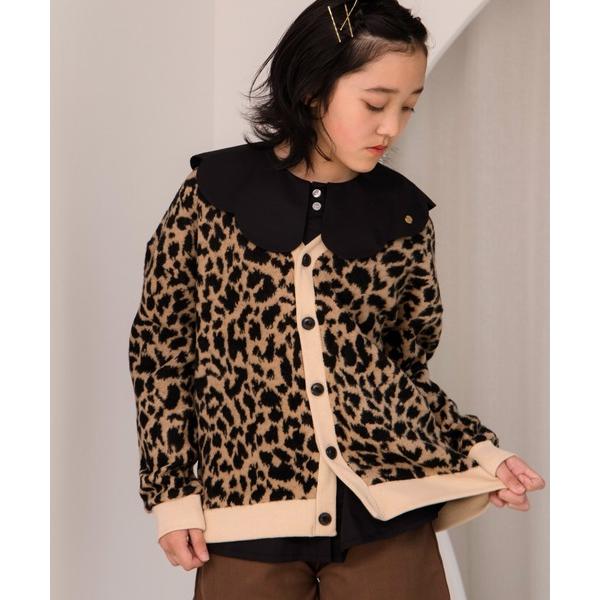 『タイムセール実施中』ZOZO問い合わせ番号:95448927ショップ:MAKE YOUR DAY，メイクユアデイブランド:MAKE YOUR DAY，メイクユアデイ商品名:レオパードジャガードカーディガン■150.160cmカテゴリ:トッ...
