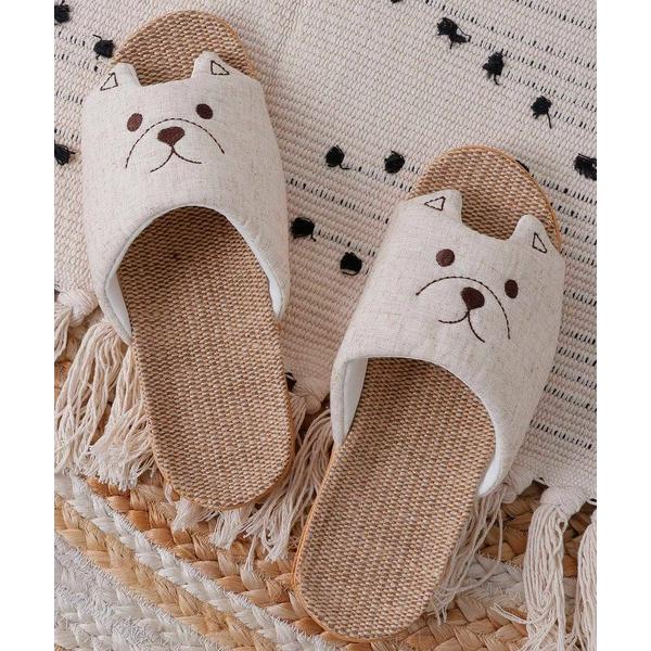 『タイムセール実施中』ZOZO問い合わせ番号:95449946ショップ:Kana，カナブランド:emesuelee，エメスーリー商品名:ジュートサンダル いぬカテゴリ:インテリア>ルームシューズ/スリッパブランド品番:106-309-...