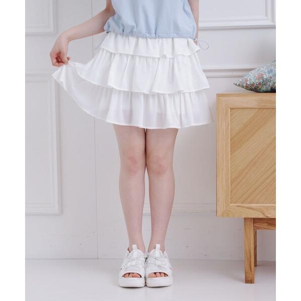 『タイムセール実施中』ZOZO問い合わせ番号:95485446ショップ:PINK-latte，ピンク ラテブランド:PINK-latte，ピンクラテ商品名:3段フリルスカートカテゴリ:スカート>スカートブランド品番:319-72601...