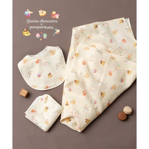 ※このアイテムは返品・交換対象外商品です。ZOZO問い合わせ番号:95485526ショップ:panpantutu，パンパンチュチュブランド:panpantutu，パンパンチュチュ商品名:ガーゼおくるみ3点セット【サンリオキャラクターズ/シナ...