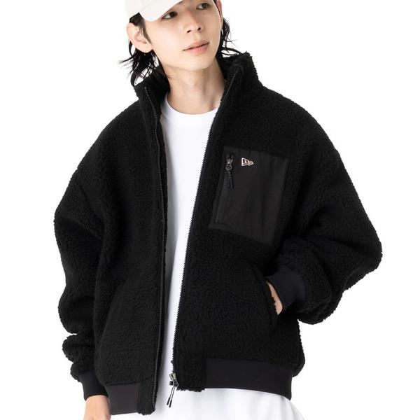 ZOZO問い合わせ番号:95579096ショップ:ONSPOTZ，オンスポッツブランド:NEW ERA，ニューエラ商品名:ニューエラ ブルゾン ボア ボックスロゴカテゴリ:ジャケット/アウター>ブルゾンブランド品番:14682729，...