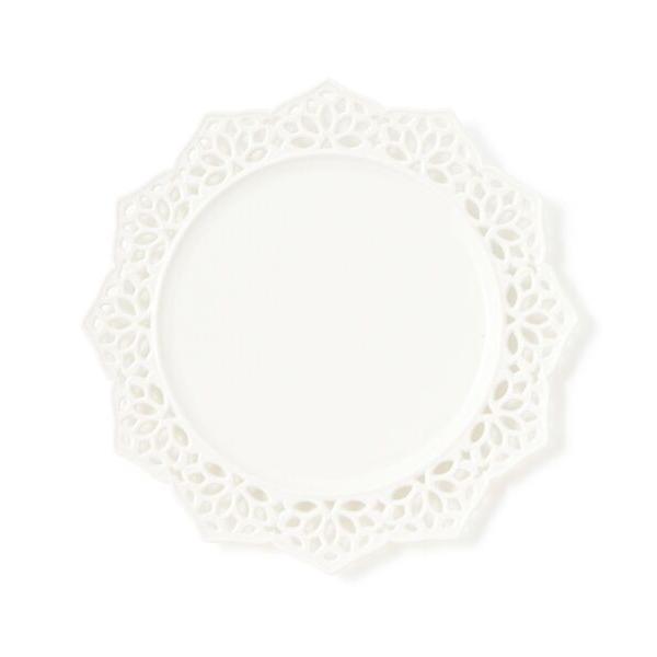 ZOZO問い合わせ番号:95610398ショップ:Francfranc，フランフランブランド:Francfranc，フランフラン商品名:パニエ プレート エッジレース L ホワイトカテゴリ:食器/キッチン>食器ブランド品番:11010...
