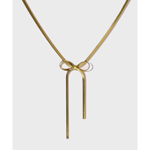 ネックレス 「WEB限定」“Moment”ベネチアンリボンネックレス/ステンレススティール「LHME / エルエイチエムイー」 レディース メンズ