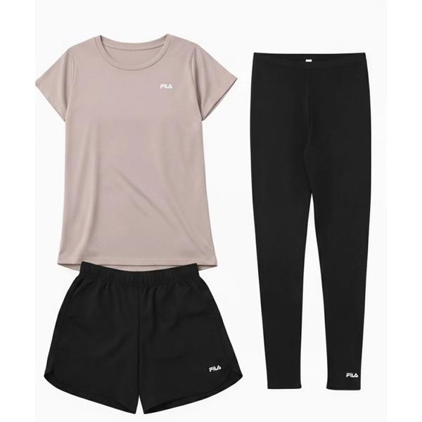 『タイムセール実施中』ZOZO問い合わせ番号:95647832ショップ:Kappa/FILA，カッパ/フィラブランド:FILA，フィラ商品名:マルチウェイ セットアップ 3点セット (ラッシュガード / フィットネスフェア)カテゴリ:水着/...