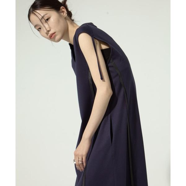 ワンピース 「CINOH/チノ」「STUDIOUS別注」SIDE LINE DRESS/サイドラインドレス/ノースリーブワンピ