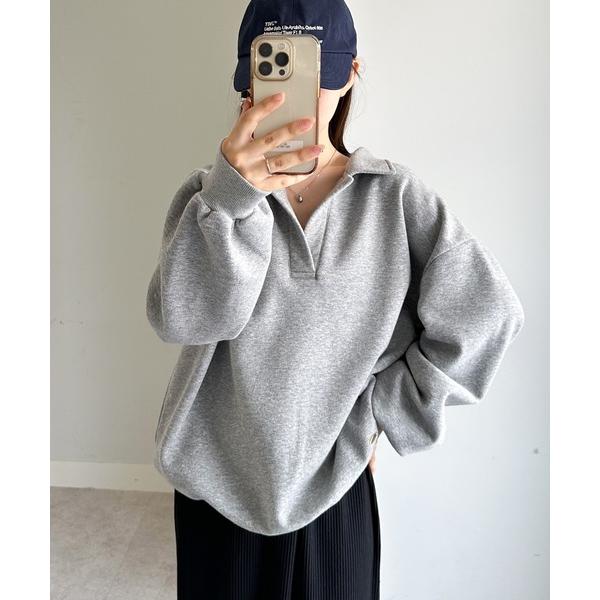 『タイムセール実施中』ZOZO問い合わせ番号:95681104ショップ:RANAN，ラナンブランド:RANAN，ラナン商品名:裏起毛ポロ襟オーバーサイズスウェットカテゴリ:トップス>スウェットブランド品番:720609素材:本体: 綿...