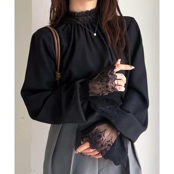 『タイムセール実施中』ZOZO問い合わせ番号:95681110ショップ:RANAN，ラナンブランド:RANAN，ラナン商品名:レースフリルプチハイネックブラウスカテゴリ:トップス>シャツ/ブラウスブランド品番:720615素材:本体:...