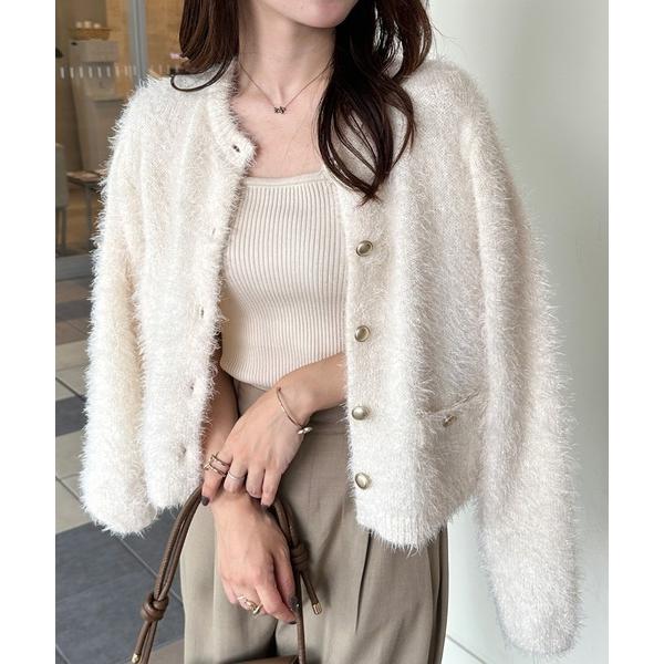 『セール実施中』ZOZO問い合わせ番号:95681120ショップ:RANAN，ラナンブランド:RANAN，ラナン商品名:ゴールドボタンラメシャギーカーディガンカテゴリ:トップス>カーディガン/ボレロブランド品番:720629素材:ポリ...