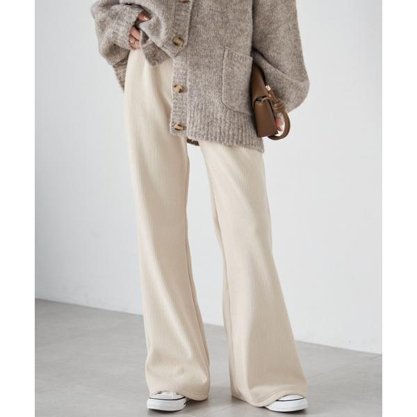 『セール実施中』ZOZO問い合わせ番号:95681130ショップ:RANAN，ラナンブランド:RANAN，ラナン商品名:【S-LL展開】あったか裏起毛ニットコールフレアパンツカテゴリ:パンツ>その他パンツブランド品番:720641素材...