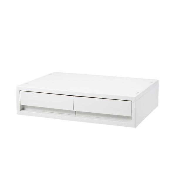 ZOZO問い合わせ番号:95682895ショップ:無印良品，ムジルシリョウヒンブランド:無印良品，ムジルシリョウヒン商品名:再生ポリプロピレン入り　小物収納ケース　ワイド　小　引出２個　ホワイトグレー　約幅３７×奥行２６×高さ９ｃｍカテゴリ...