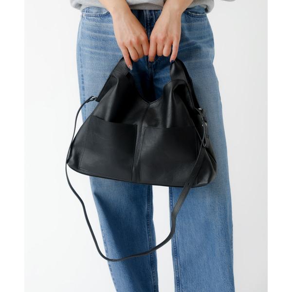 ショルダーバッグ 「YArKA/ヤーカ」real leather change shape 2way bag/ リアルレザー変形底2way バッグ / Y2502ARB68 メンズ レディース