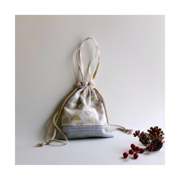 ZOZO問い合わせ番号:95715648ショップ:TONE，トーンブランド:tone，トーン商品名:【hanakago】巾着袋　北欧半月/ ビブ/よだれかけ(SU)カテゴリ:財布/小物>ポーチブランド品番:hanakago-142素材...