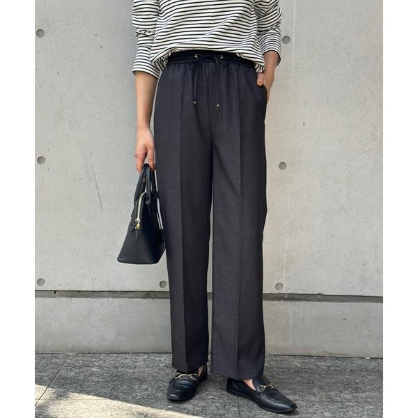 パンツ デニムライクドッキングイージーパンツ レディース