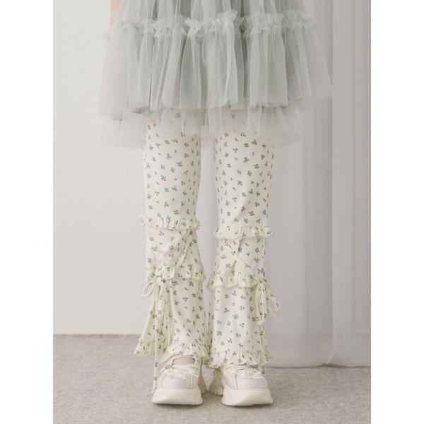 『セール実施中』ZOZO問い合わせ番号:95909230ショップ:merry jenny，メリージェニーブランド:merry jenny，メリージェニー商品名:floralフリルリブフレアパンツカテゴリ:パンツ>スウェットパンツブラン...