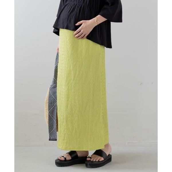 ZOZO問い合わせ番号:95910430ショップ:FELISSIMO，フェリシモブランド:フェリシモMama，フェリシモママ商品名:Ｍｏｒｅｄｄｅ　産前・産後使える　ふくれジャカード　Ｉラインスカートカテゴリ:ママ＆ベビー>マタニティ...