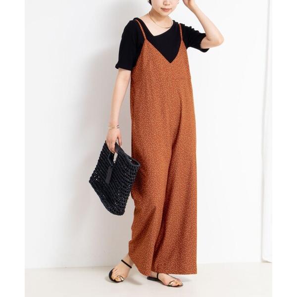 『タイムセール実施中』ZOZO問い合わせ番号:95911438ショップ:NOLLEY'S，ノーリーズブランド:Rie Miller，リエミラー，NOLLEY'S，ノーリーズ商品名:ウォッシャブルシーチングプリントオールインワンカテゴリ:オー...