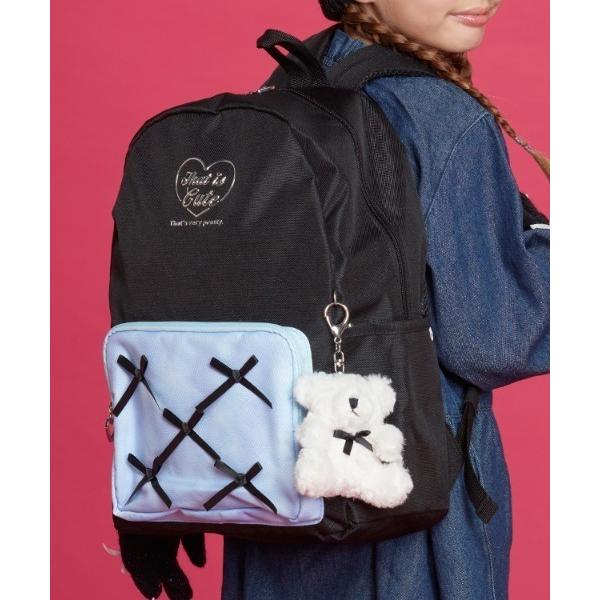 『タイムセール実施中』ZOZO問い合わせ番号:95945908ショップ:こどもの森e-shop，コドモノモリイーショップブランド:Kids Foret，キッズフォーレ商品名:くまマスコット付リュックカテゴリ:バッグ>バックパック/リュ...