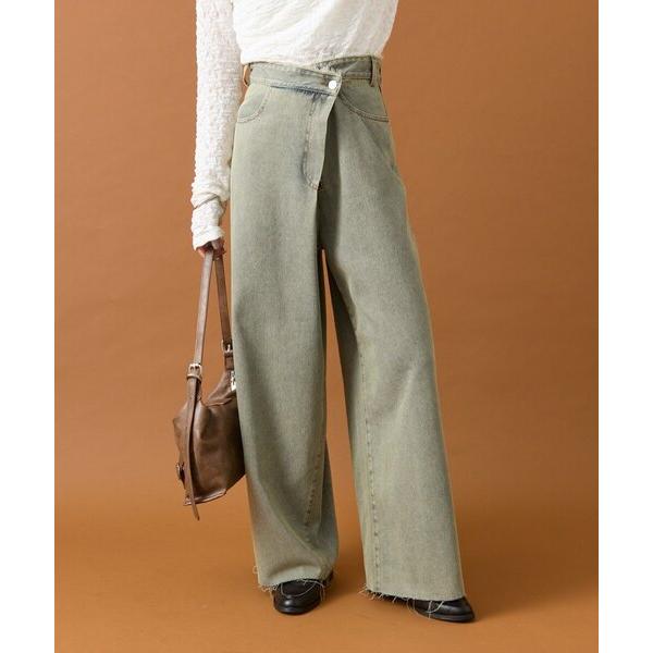 『セール実施中』ZOZO問い合わせ番号:96038681ショップ:mystic，ミスティックブランド:mystic，ミスティック商品名:ラップデニムカテゴリ:パンツ>デニムパンツブランド品番:MYZ1052103A0001素材:ブルー...