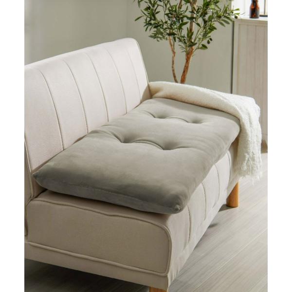 ZOZO問い合わせ番号:96039918ショップ:BELLUNA PLUS，ベルーナ プラスブランド:iellio，イエリオ商品名:洗える！ふっくらソファーパッド　とろけるマイクロ素材　2人掛け / ロングクッションカテゴリ:インテリア&g...