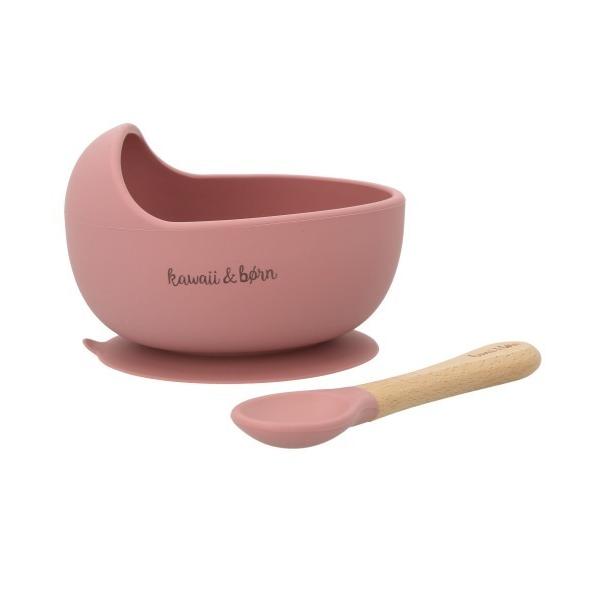 ZOZO問い合わせ番号:96071999ショップ:Rora，ローラブランド:BACKYARD FAMILY，バックヤードファミリー商品名:kawaiiandborn シリコンボウルandスプーンセットカテゴリ:ママ＆ベビー>マグ/哺乳...
