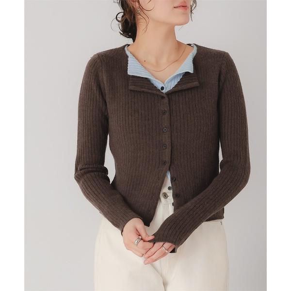 『タイムセール実施中』ZOZO問い合わせ番号:96073422ショップ:titivate，ティティベイトブランド:titivate，ティティベイト商品名:レイヤード風リブニットトップスカテゴリ:トップス>ニット/セーターブランド品番:...