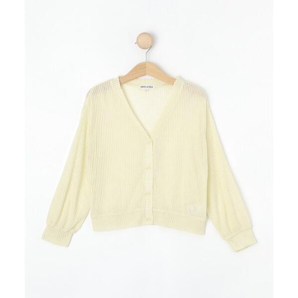 『セール実施中』ZOZO問い合わせ番号:96141048ショップ:SHOO・LA・RUE，シューラルーブランド:SHOO・LA・RUE，シューラルー商品名:シアーリブ編みニットソーカーディガンカテゴリ:トップス>カーディガン/ボレロブ...