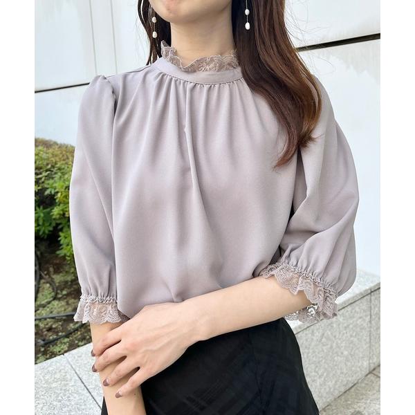 『セール実施中』ZOZO問い合わせ番号:96172262ショップ:Couture brooch，クチュールブローチブランド:couture brooch，クチュールブローチ商品名:【華やか・大人可愛い・5分袖】エンブロレース前後2WAYブラ...