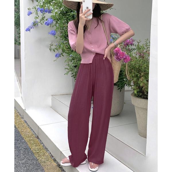 パンツ ワッシャーイージーパンツ レディース