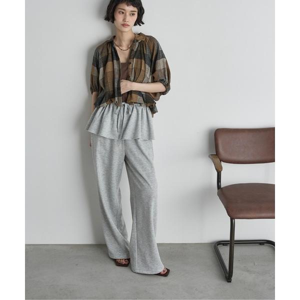 『セール実施中』ZOZO問い合わせ番号:96178372ショップ:Auntie Rosa，アンティローザブランド:THE YOn，ザヨン商品名:フリルベルト付きスウェットイージーパンツカテゴリ:パンツ>スウェットパンツブランド品番:T...