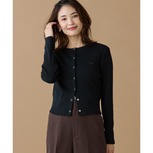 カーディガン リブジャージカーディガン レディース
