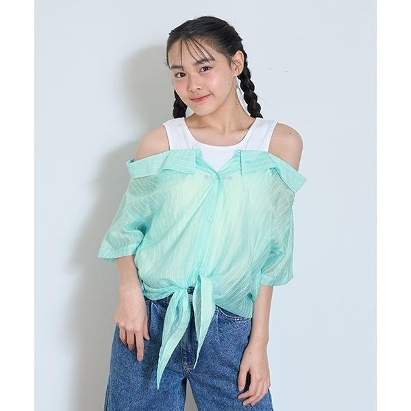 『タイムセール実施中』ZOZO問い合わせ番号:96236080ショップ:NARUMIYA ONLINE，ナルミヤ オンラインブランド:LOVETOXIC，ラブトキシック商品名:【7days】レイヤードドッキングシャツカテゴリ:トップス&gt...