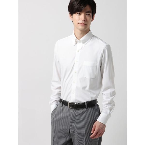 『タイムセール実施中』ZOZO問い合わせ番号:96303486ショップ:SUIT SQUARE，スーツスクエアブランド:SUIT SQUARE，スーツスクエア商品名:涼しい最高シャツ 長袖ワイシャツ ノンアイロンジャージー ボタンダウンカラ...