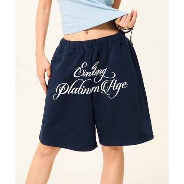 『タイムセール実施中』ZOZO問い合わせ番号:96337208ショップ:DIAVEL，ディアベルブランド:SHEENA，シーナ，DIAVEL，ディアベル商品名:レタリングロゴプリントスウェットハーフパンツカテゴリ:パンツ>スウェットパ...