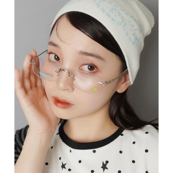 『タイムセール実施中』ZOZO問い合わせ番号:96337245ショップ:SPINNS，スピンズブランド:SPINNS，スピンズ商品名:リムレスメガネ/フレームレスメガネ/絵柄プリント/ドリームコア/ウィッシュコアカテゴリ:ファッション雑貨&...