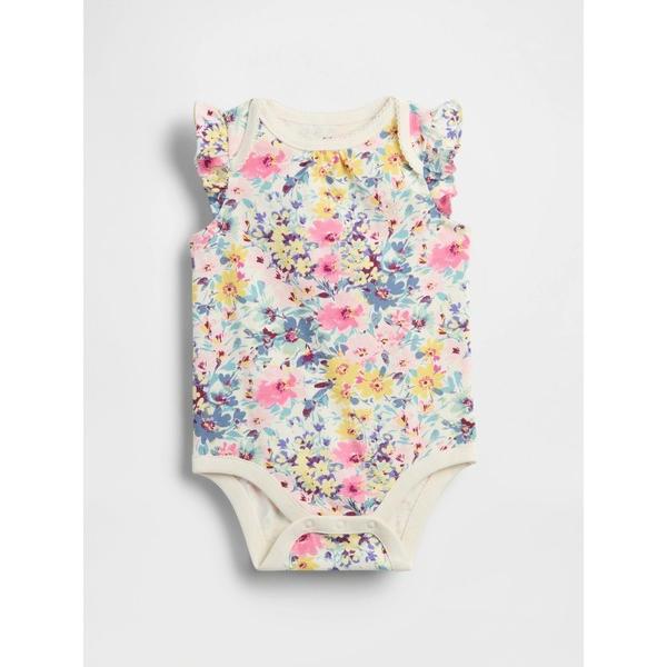 『セール実施中』※このアイテムは返品・交換対象外商品です。ZOZO問い合わせ番号:96337580ショップ:GAP，ギャップブランド:GAP，ギャップ商品名:はじめてのお気に入り オーガニックコットン ラッフルフリル ボディスーツ (ベビー...