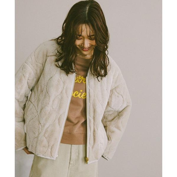 ブルゾン アウター リバーシブルファーキルトブルゾン/494074 レディース